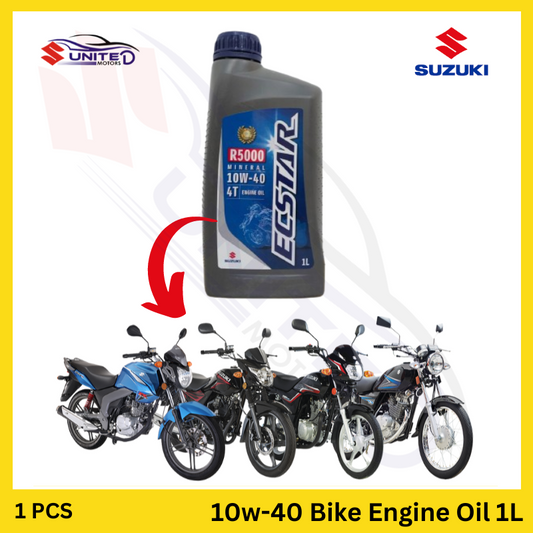 Suzuki genuine ECstar (10W40-4T) engine oil for all Suzuki bikes Top Quality │mineral oil│R5000│1L