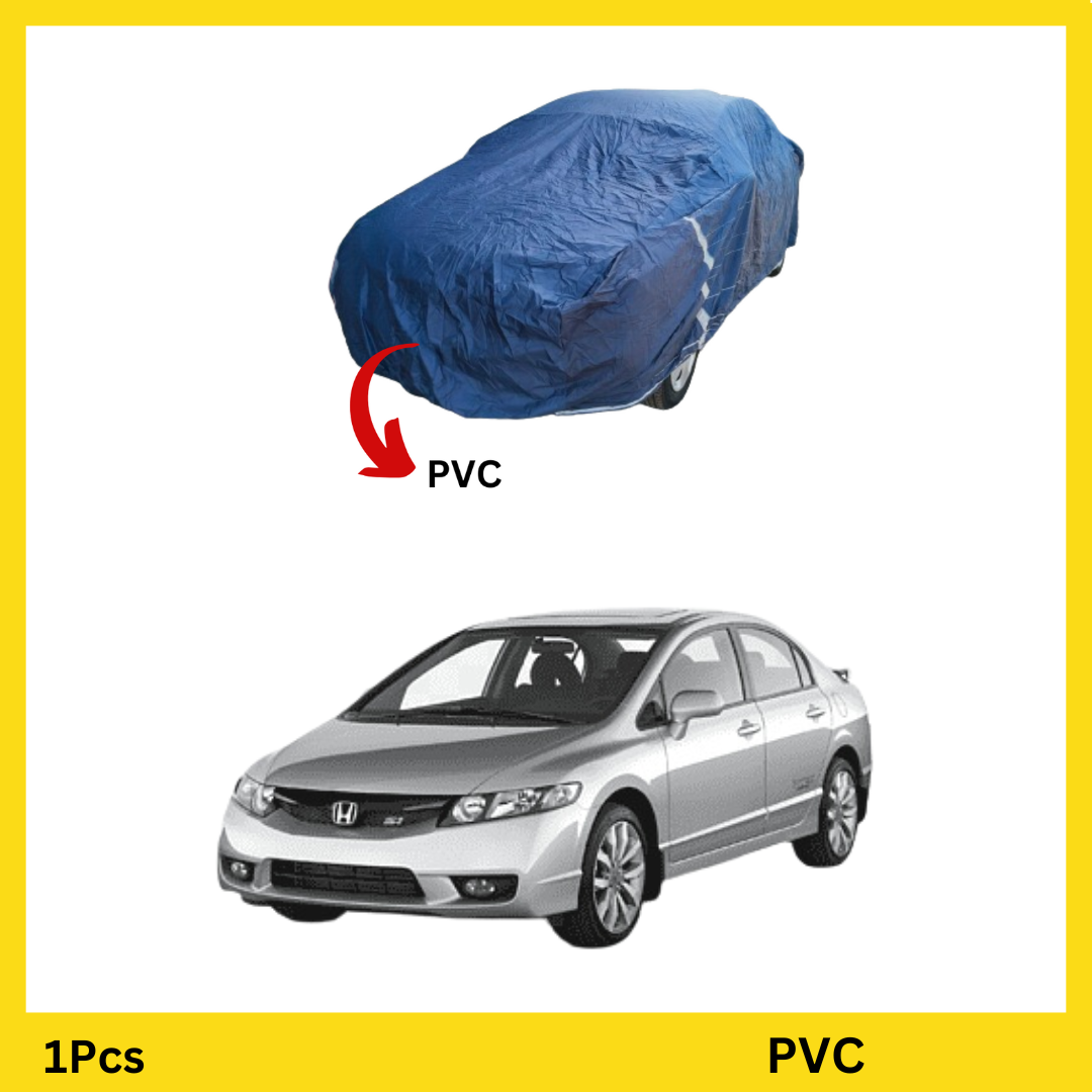 Honda Civic Old Top Cover, featuring waterproof and dustproof protection made from high-quality PVC and rubber materials.