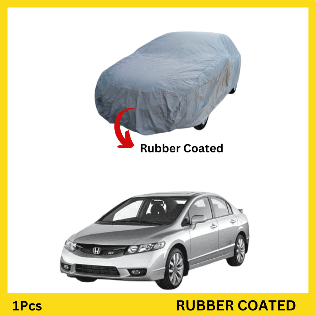 Honda Civic Old Top Cover, featuring waterproof and dustproof protection made from high-quality PVC and rubber materials.