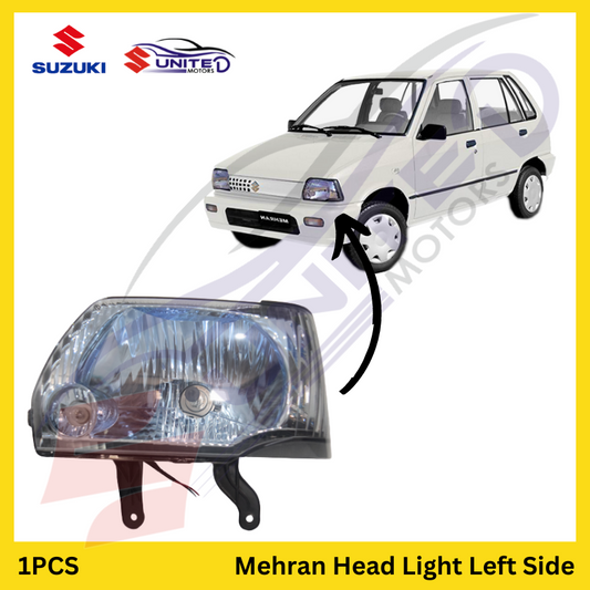 Suzuki Genuine Left-Side Headlight for Mehran - Illuminate the Night with Clarity - Enhance Safety and Visibility with Genuine Suzuki Part.
