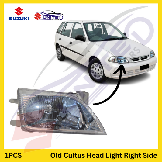 Suzuki Genuine Old Cultus Headlight - Right Side - Clear and Effective Nighttime Illumination - Trust Genuine Suzuki Parts for Enhanced Visibility and Safety.