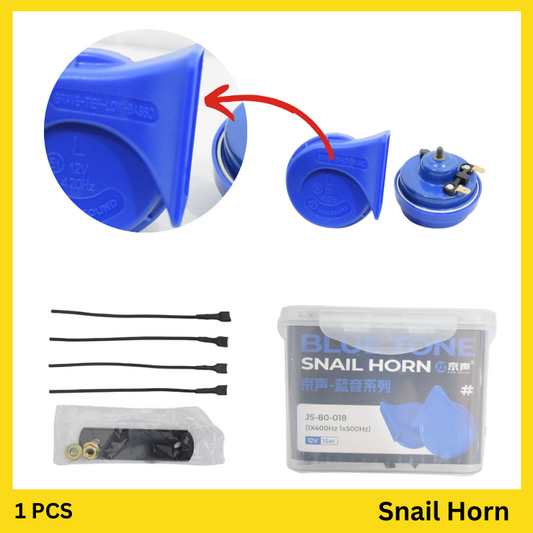 Snail Horn 12V DC - High-quality vehicle horn with universal compatibility for enhanced safety on the road.