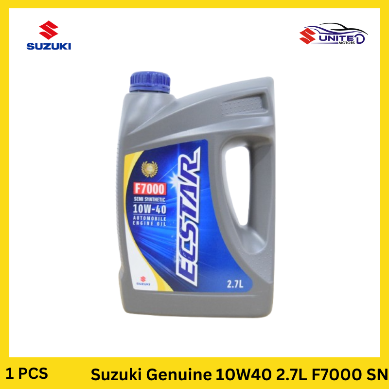 Pak Suzuki Ecstar - Genuine Engine Oil - F7000 Semi-Synthetic 10W-40, 2.7L 3L & 4L