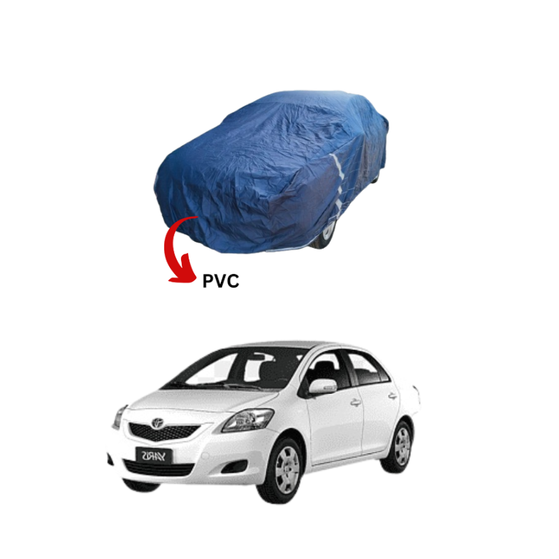 Toyota Belta top cover offering waterproof and dustproof protection, made from PVC and rubber-coated materials.