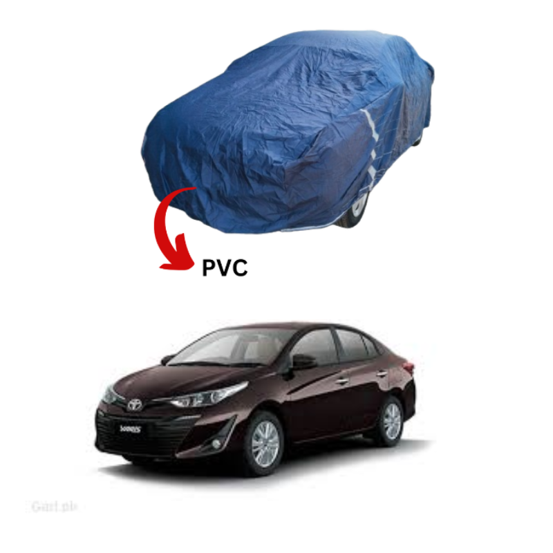 Toyota Yaris top cover offering waterproof and dustproof protection, made from PVC and rubber-coated materials.