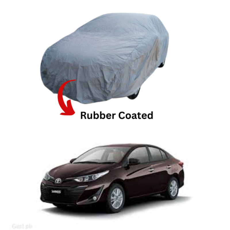 Toyota Yaris top cover offering waterproof and dustproof protection, made from PVC and rubber-coated materials.