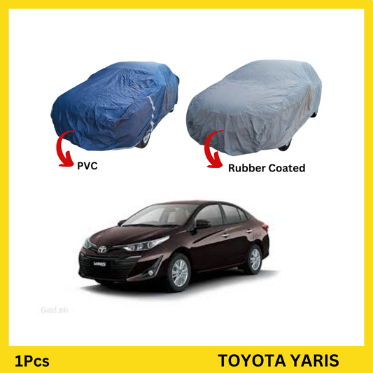 Toyota Yaris top cover offering waterproof and dustproof protection, made from PVC and rubber-coated materials.