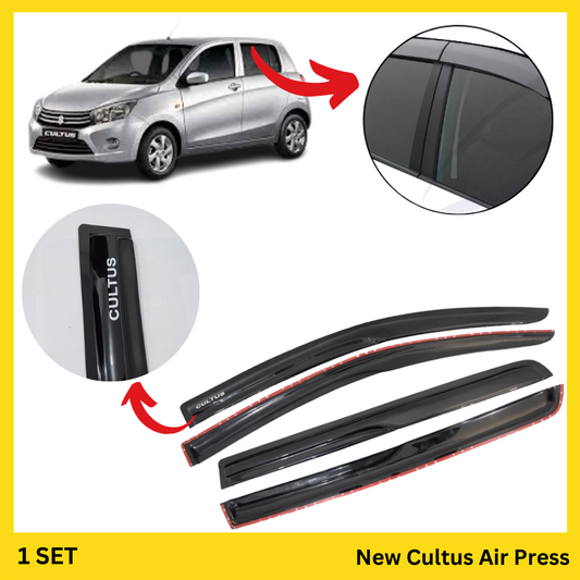 Pak Suzuki Cultus Air Press - Streamlined wind deflectors offering sun-blocking functionality and reduced cabin noise for a comfortable driving experience.