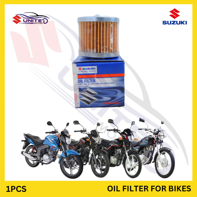 Suzuki Genuine Oil Filter for All Suzuki Bikes - Promote Engine Health with Effective Oil Filtration - Trust Genuine Suzuki Parts for Engine Protection.