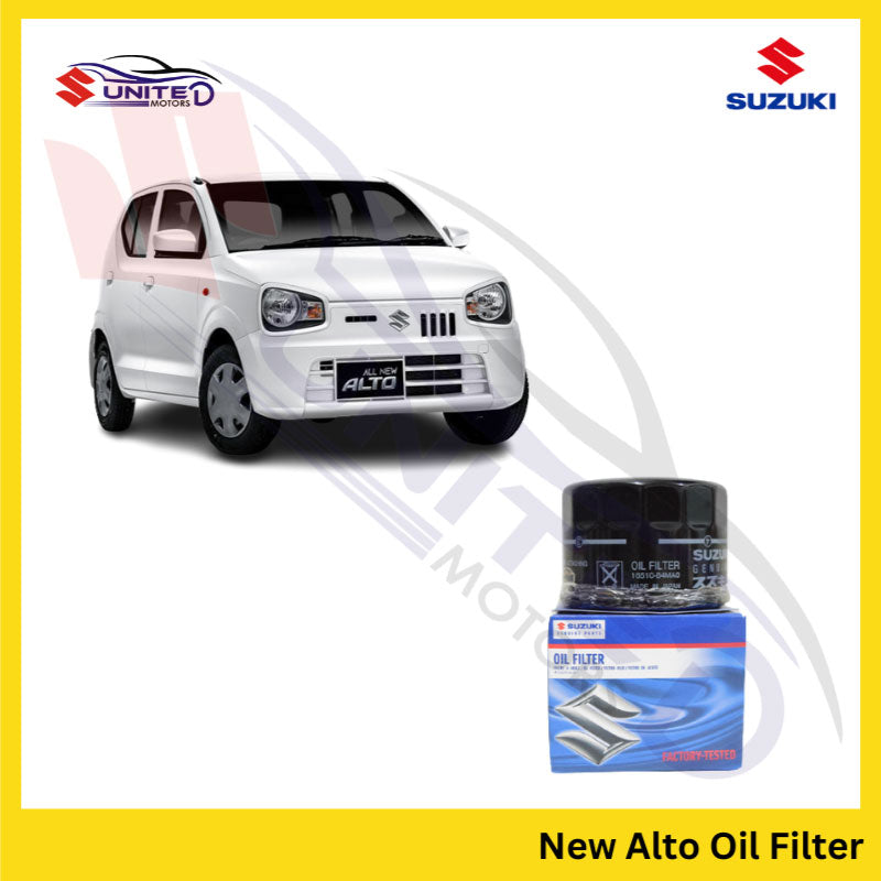 Suzuki United Motors Genuine Oil Filter for New Alto VX, VXR, VXR AGS, VXL - Premium Quality Filtration for Engine Oil Purification - Trust Genuine Suzuki United Motors Parts for Engine Protection and Efficiency.