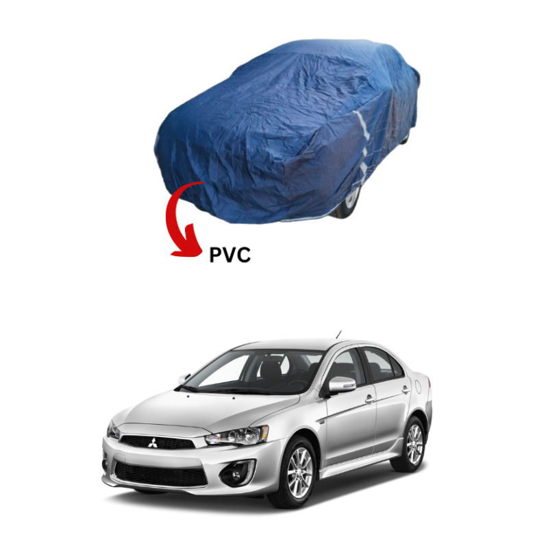 Mitsubishi Lancer top cover offering waterproof and dustproof protection, made from PVC and rubber-coated materials.