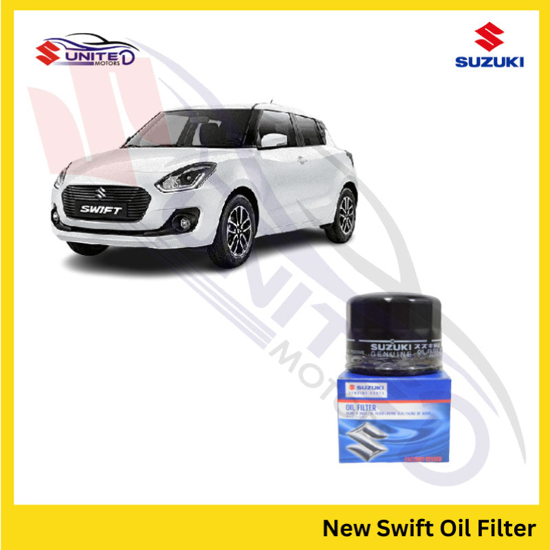 Suzuki United Motors Genuine Oil Filter for New Swift GL, GL CVT, GL CVT LE, GLX CVT - Efficient Engine Oil Pumping and Purification - Trust Genuine Suzuki United Motors Parts for Engine Protection and Performance.