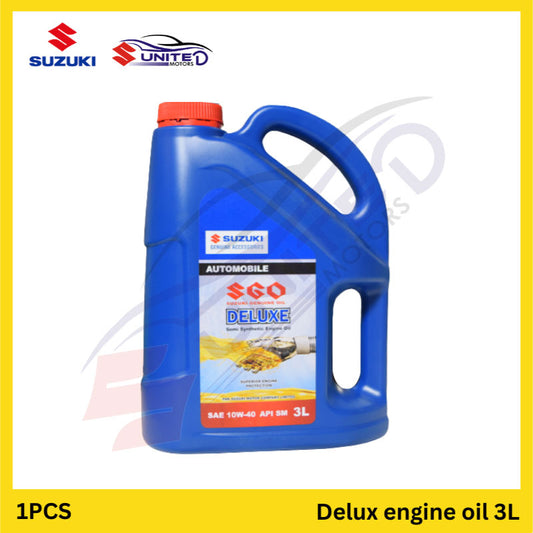 Suzuki Genuine Deluxe Engine Oil (10W40-SM) - Advanced Protection for Your Engine - Elevate Engine Performance and Longevity with Authentic Semi-Synthetic Oil.