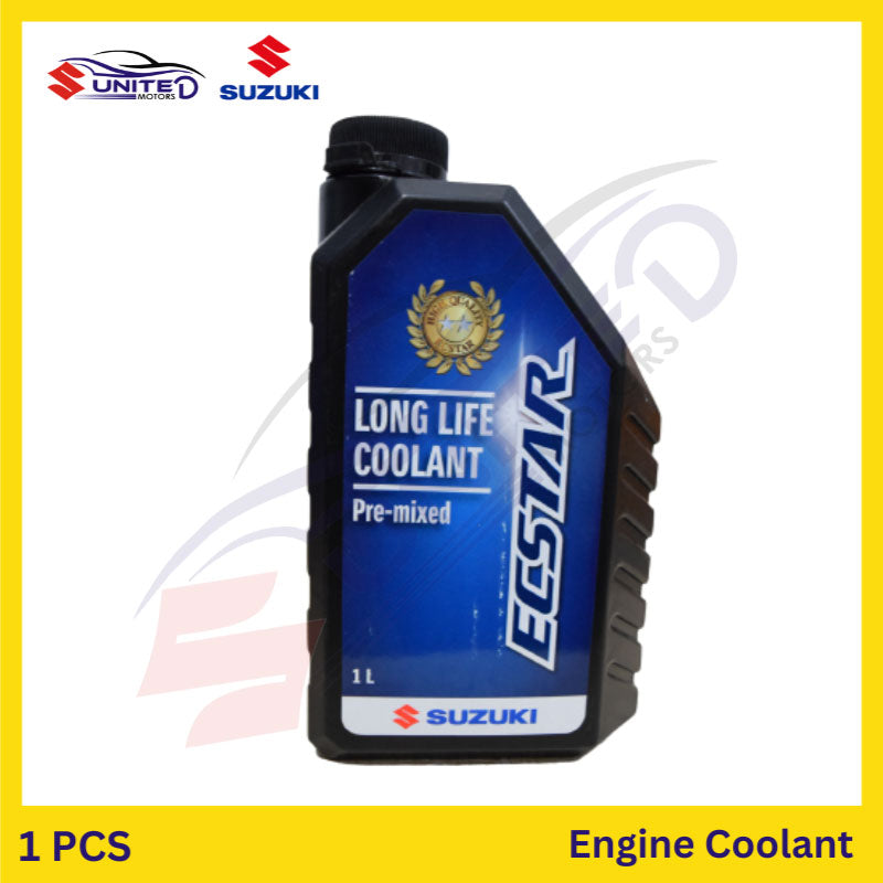 Suzuki United Motors Genuine Engine Coolant (1L) - ECSTAR Long Life Coolant - Optimal Heat Absorption and Rust Protection - Trust Genuine Suzuki United Motors Parts for Engine Care.