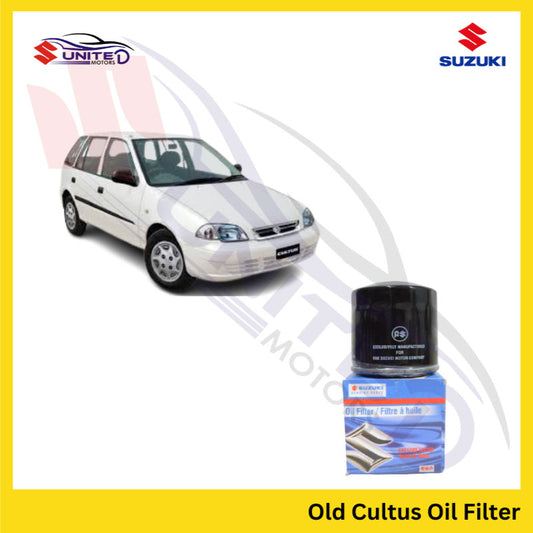 Suzuki United Motors Genuine Oil Filter for Old Cultus VXR, VXR LE - Efficient Engine Oil Pumping and Purification - Trust Genuine Suzuki United Motors Parts for Engine Protection and Performance.