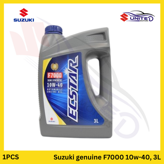 Suzuki Genuine F7000 Semi-Synthetic 10W-40 Engine Oil - Provides superior lubrication and wear protection for Suzuki vehicles.