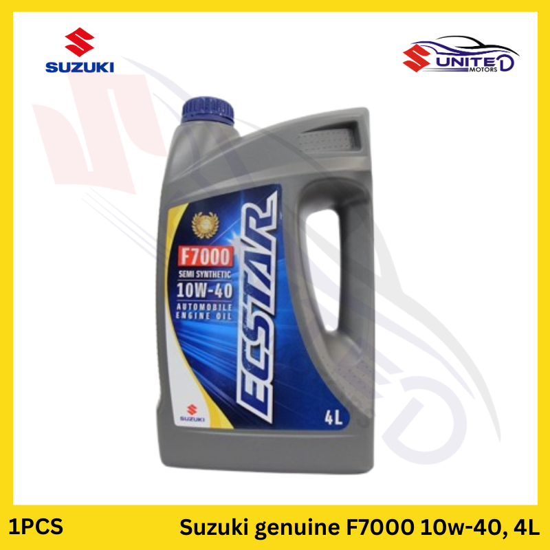 Pak Suzuki Ecstar - Genuine Engine Oil - F7000 Semi-Synthetic 10W-40, 2.7L 3L & 4L