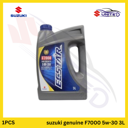 Suzuki Genuine F7000 Semi-Synthetic 5W-30 3L Engine Oil - Provides advanced performance and protection for Suzuki vehicles.