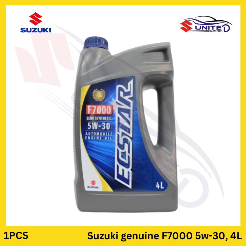 Suzuki Genuine F7000 Semi-Synthetic 5W-30 3L Engine Oil - Provides advanced performance and protection for Suzuki vehicles.