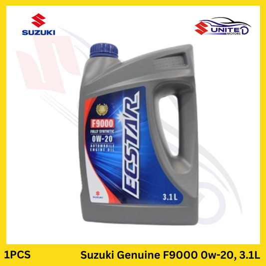 Suzuki Genuine F9000 Fully Synthetic 0W-20 Engine Oil - Ensures exceptional lubrication and engine protection for Suzuki vehicles.