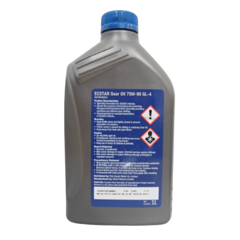 Suzuki - Gear Oil - 75W-90 GL4 - 1L- Specifically formulated for Suzuki vehicles