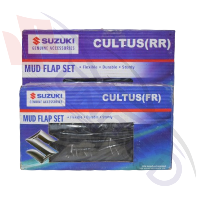 Suzuki Genuine Mud Flaps for New Cultus - Provides protection by deflecting road debris away from fender wells.