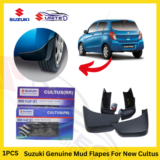 Suzuki Genuine Mud Flaps for New Cultus - Provides protection by deflecting road debris away from fender wells.