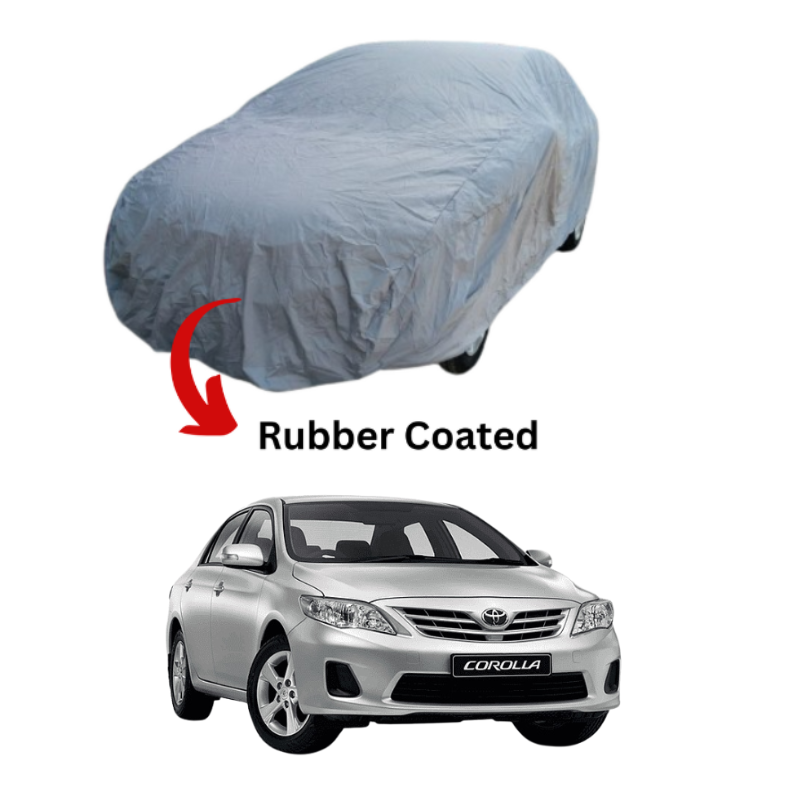 Toyota Corolla top cover providing waterproof and dustproof protection, made from PVC and rubber-coated materials.