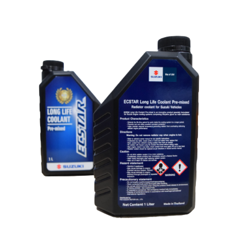 Suzuki United Motors Genuine Engine Coolant (1L) - ECSTAR Long Life Coolant (Premixed) - Optimal Heat Absorption and Rust Protection for All Car Types