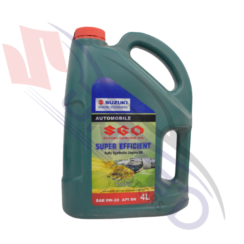 Suzuki Genuine Super Efficient Engine Oil 0W20-SN - Fully-Synthetic Formula - Available in 3L, 3.1L, and 4L - Elevate Engine Performance and Durability with Genuine Suzuki Parts.